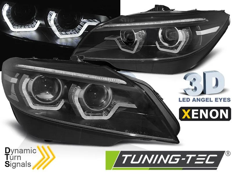 Faruri XENON LED DRL BLACK PENTRU BMW Z4 E89 09-13 - LPBML4