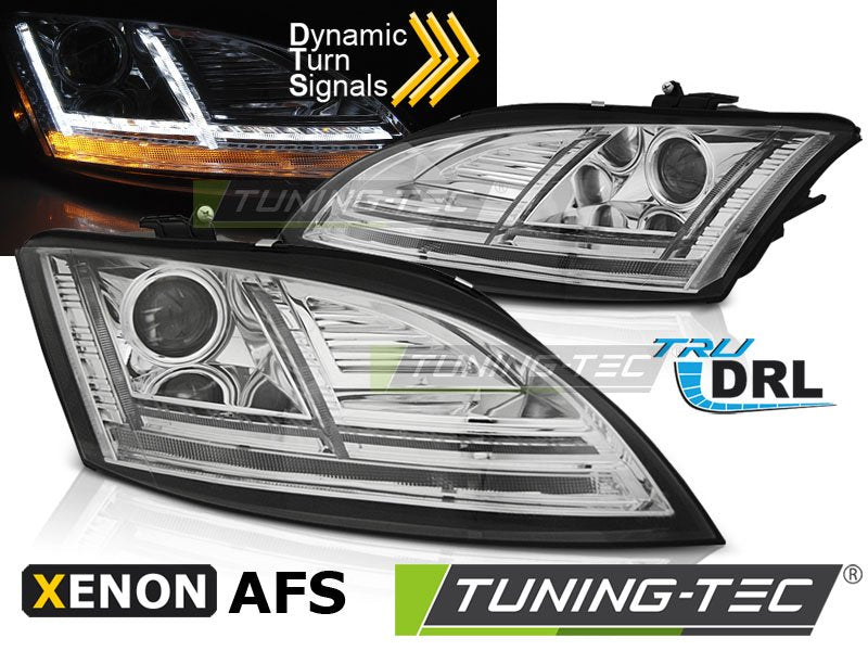 Faruri XENON LED DRL CHROME AFS Tuning-Tec pentru AUDI TT 10-14 8J - LPAUF1