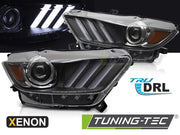 Faruri XENON LED NEGRU pentru FORD MUSTANG 14-17 - LPFOC8