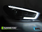 Faruri XENON TUBE LIGHT BLACK LED pentru VW SCIROCCO 08-04.14 - LPVWU5