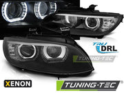 Faruri cu Angel Eyes ASF LED Negri pentru BMW E92/E93 06-10 Tuning-Tec - LPBMJ3