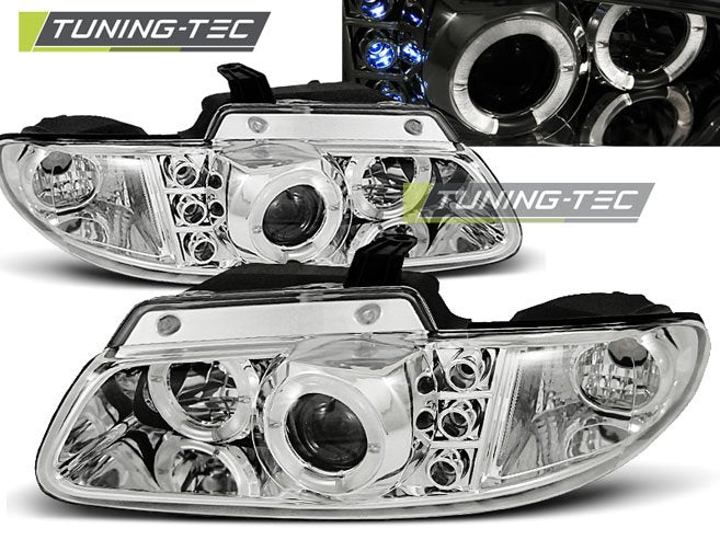 Faruri cu Angel Eyes Chrome pentru Chrysler Voyager 96-02.1 Tuning-Tec - LPCH07