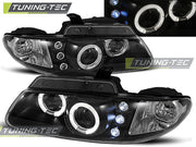 Faruri cu Angel Eyes Negru pentru Chrysler Voyager 96-02.1 Tuning-Tec - LPCH08