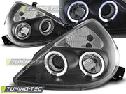 Faruri cu Angel Eyes Negru pentru Ford Ka 11.96-08 Tuning-Tec - LPFO12