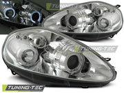 Faruri cu Angel Eyes pentru Fiat Grande Punto 09.05-08 Tuning-Tec - LPFI03