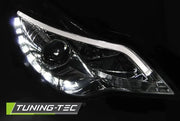 Faruri cu Chrome DRL pentru Opel Corsa D 11-14 Tuning-Tec - LPOPA8