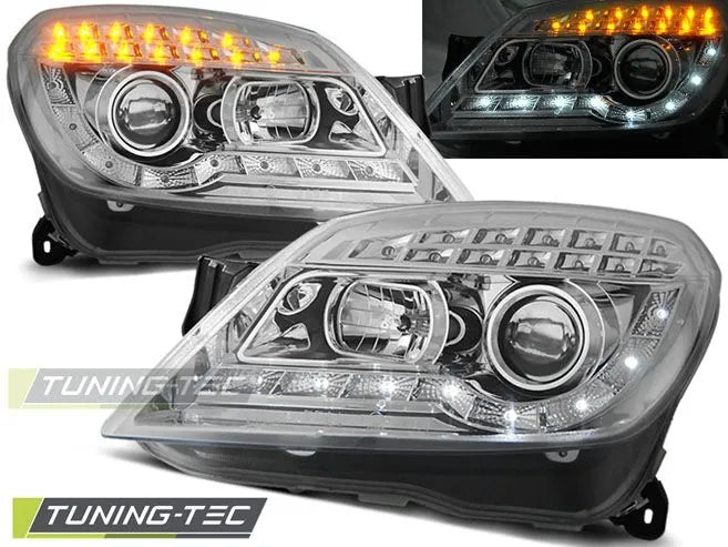 Faruri cu Daylight Chrome pentru Opel Astra H 03.04-09 Tuning-Tec - LPOP51