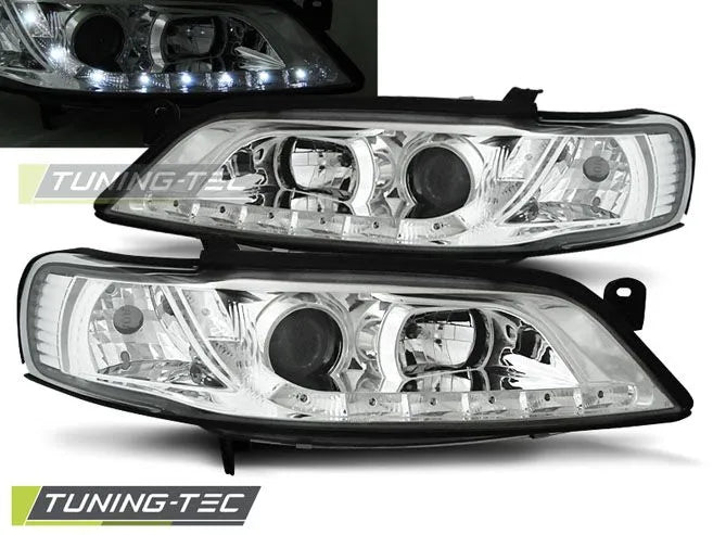 Faruri cu Daylight Chrome pentru Opel Vectra B 01.99-03.02 Tuning-Tec - LPOP47