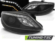 Faruri cu Daylight Indicator Negri pentru Seat Ibiza 6J Tuning-Tec - LPSE34