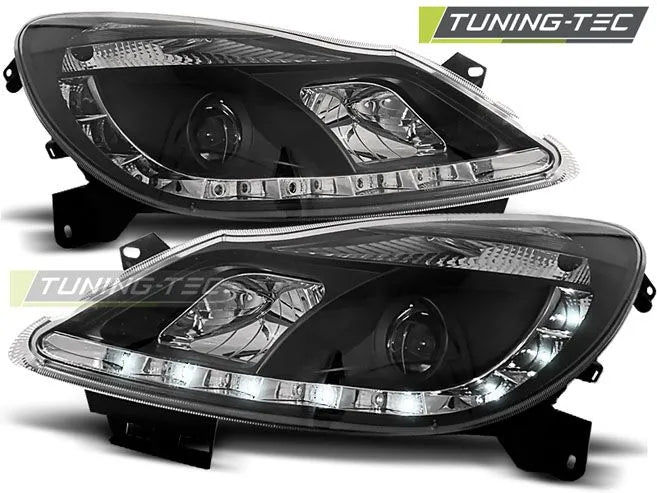 Faruri cu Daylight Negri pentru Opel Corsa D 04.06-11 Tuning-Tec - LPOP50