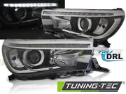 Faruri cu LED DRL Negri pentru Toyota Hilux 16- Tuning-Tec - LPTO34