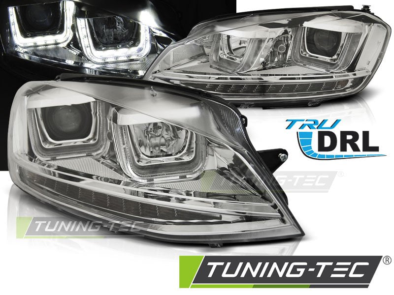 Faruri cu Led tip U pentru Vw Golf VII 11.12-17 Tuning-Tec - LPVWP0