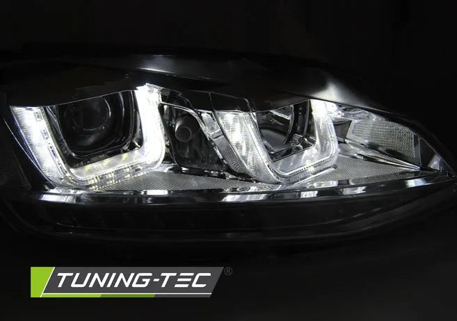 Faruri cu Led tip U pentru Vw Golf VII 11.12-17 Tuning-Tec - LPVWP0