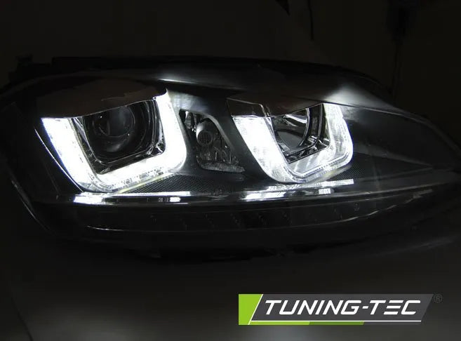 Faruri cu Led tip U pentru Vw Golf VII 11.12-17 Tuning-Tec - LPVWP1
