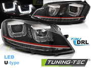 Faruri cu Led tip U pentru Vw Golf VII 11.12-17 Tuning-Tec - LPVWP2