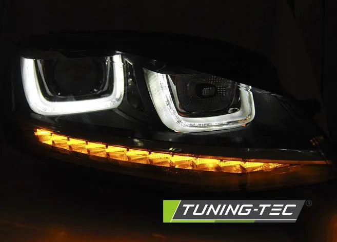 Faruri cu Led tip U pentru Vw Golf VII 11.12-17 Tuning-Tec - LPVWP6