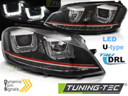 Faruri cu Led tip U pentru Vw Golf VII 11.12-17 Tuning-Tec - LPVWR2