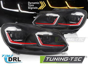 Faruri fata RED LINE LED SEQ DRL pentru VW GOLF VI 08-12 - LPVWZ7