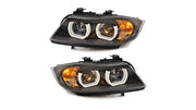 Faruri fata negre BMW Seria 3 E90 E91 - AM-HELBM0015