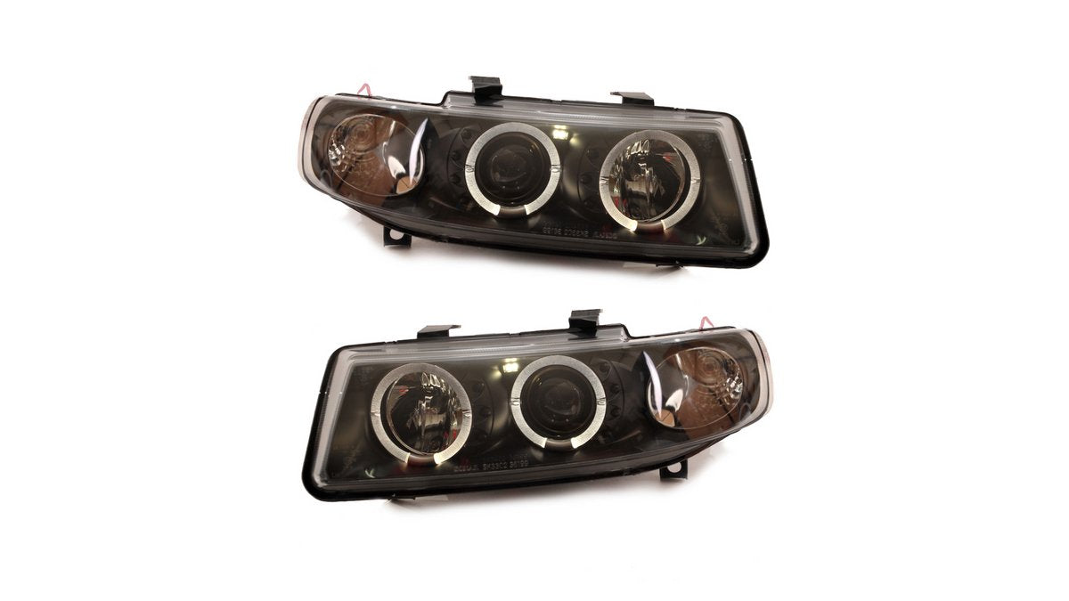 Faruri fata negre SEAT Toledo II / Leon, set stanga-dreapta - AM-HELSE0005