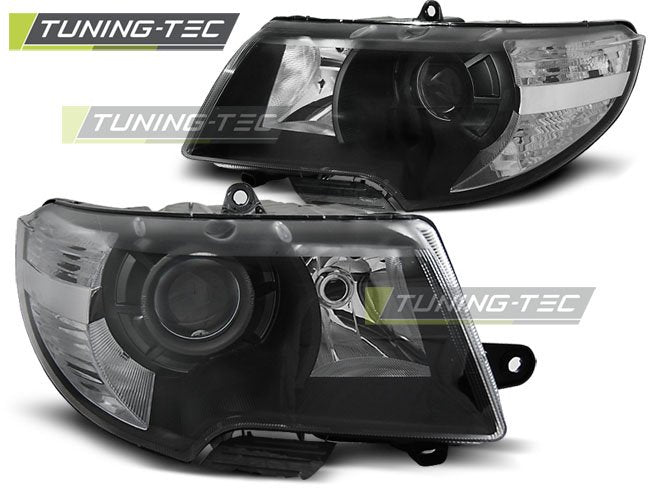 Faruri fata pentru Skoda Superb 08-12 Negru Tuning-Tec - LPSK13