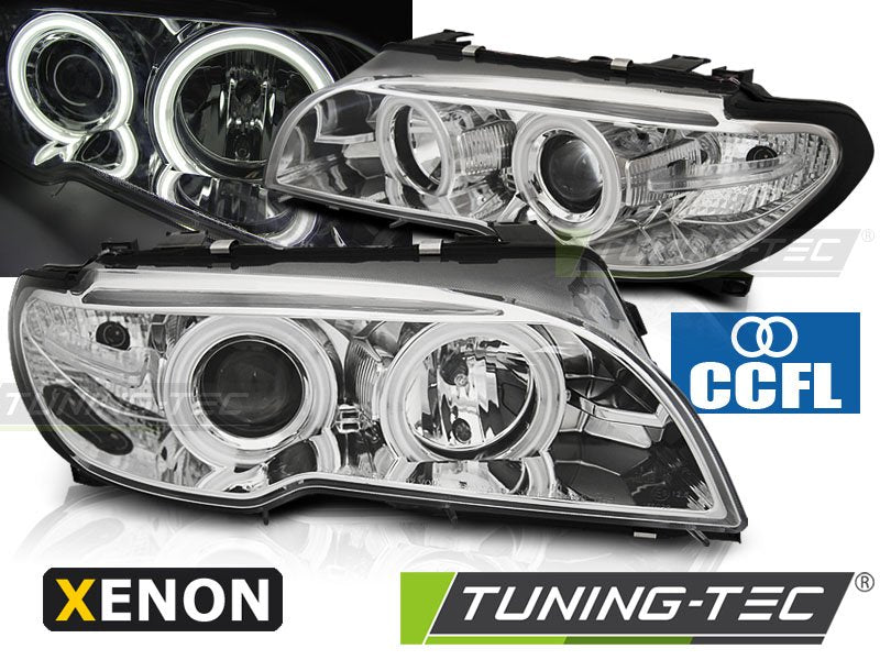 Faruri pentru Bmw E46 01.03-06 Angel Eyes Tuning-Tec - LPBMH4