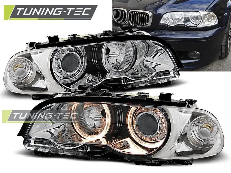 Faruri pentru Bmw E46 04.1999-08.2001 Angel Eyes Tuning-Tec - LPBM33