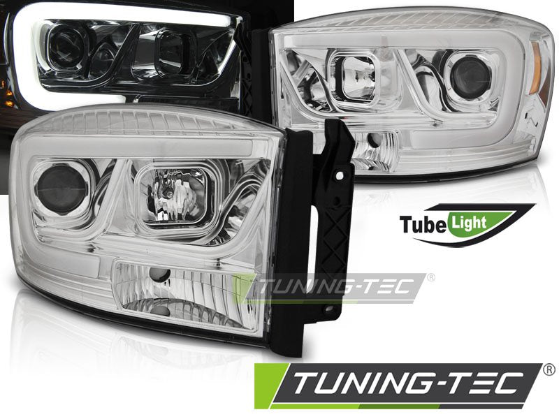 Faruri pentru Dodge Ram 06-08 Tube Light Negri Tuning-Tec - LPDO17
