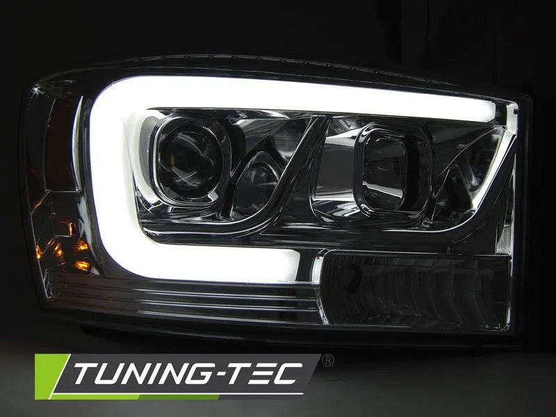 Faruri pentru Dodge Ram 06-08 Tube Light Negri Tuning-Tec - LPDO17