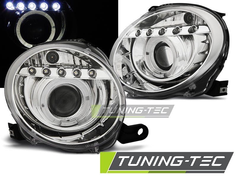 Faruri pentru Fiat 500 2007- Tuning-Tec - LPFI21