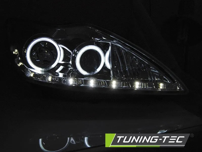 Faruri pentru Ford Focus II 02.08-10 Angel Eyes CCFL Tuning-Tec - LPFO82