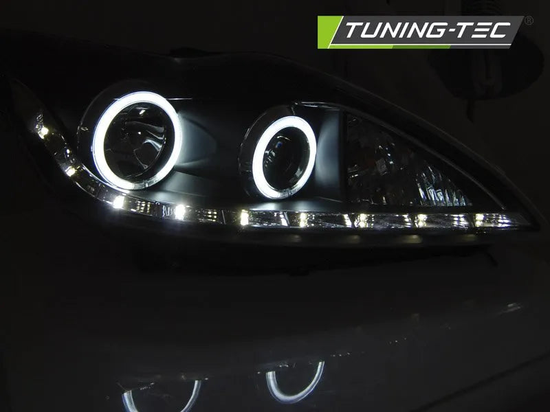 Faruri pentru Ford Focus II 02.08-10 Angel Eyes CCFL Tuning-Tec - LPFO83