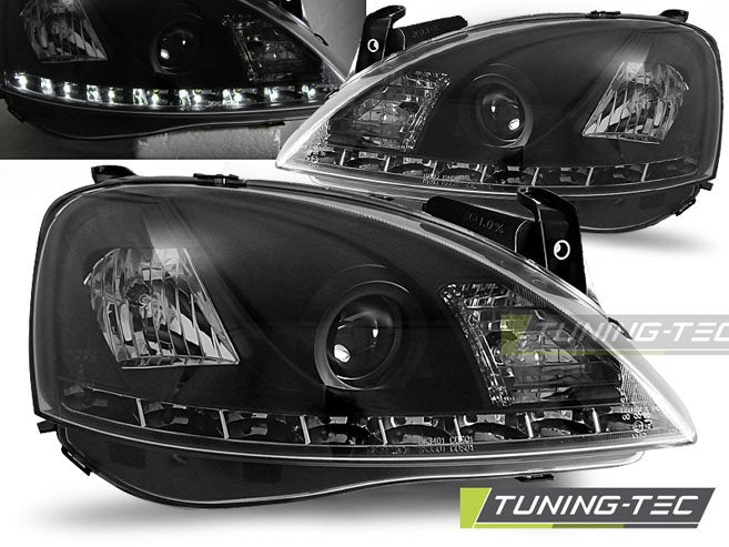Faruri pentru Opel Corsa C 2000.11-2006.09 Tuning-Tec - LPOP44