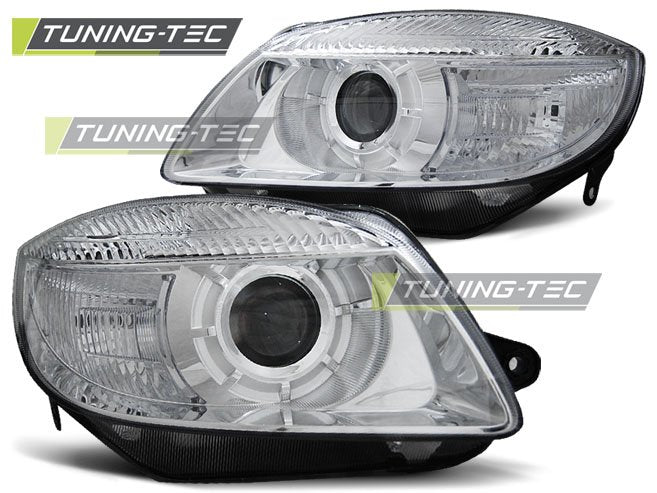 Faruri pentru Skoda Fabia 07-03.10 , Roomster 06-03.10 Chrom Tuning-Tec - LPSK14