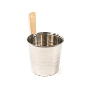 Galeata sauna Waincris Lux U-B074 8litri din inox si maner din lemn de pin