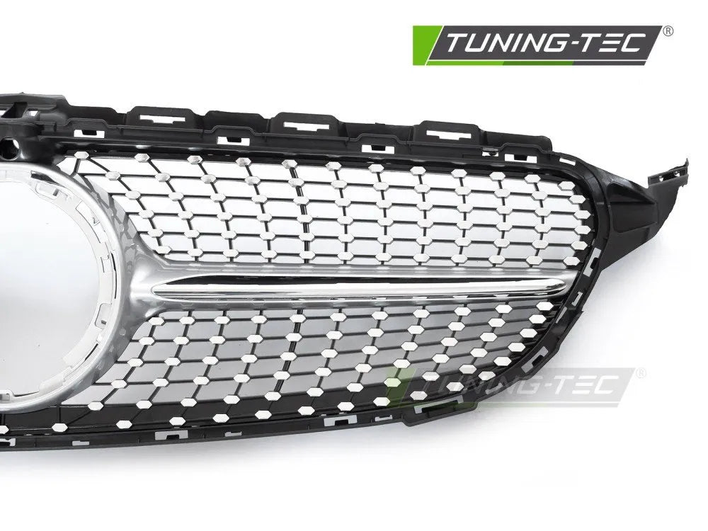 Grila DIAMOND ARGINTIU CROM pentru MERCEDES W205 18-21 / ... - GRME78