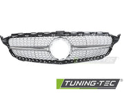 Grila DIAMOND ARGINTIU CROM pentru MERCEDES W205 18-21 / ... - GRME79
