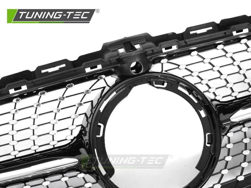 Grila DIAMOND NEGRU CROM pentru MERCEDES W205 18-21 / S205 18-21 / ... - GRME76