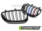 Grila GLOSSY BLACK TRI-COLOUR DOUBLE BAR pentru BMW E60 / E61 03-10 - GRBML8