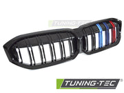 Grila GLOSSY BLACK TRI-COLOUR DOUBLE BAR pentru BMW G20 / G21 LCI - GRBMK5