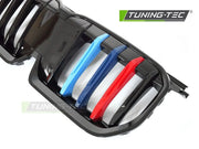 Grila NEGRU LUCIOS TRI-COLOUR pentru BMW X1 U11 22- - GRBMV1