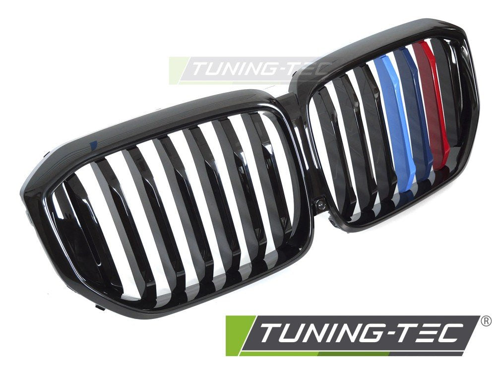 Grila NEGRU LUCIOS TRI-COLOUR pentru BMW X5 G05 LCI 23- - GRBMY4