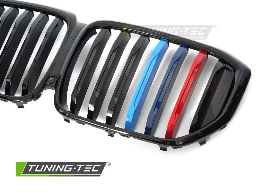 Grila NEGRU LUCIOS TRI-COLOUR pentru BMW X5 G05 LCI 23- - GRBMY4