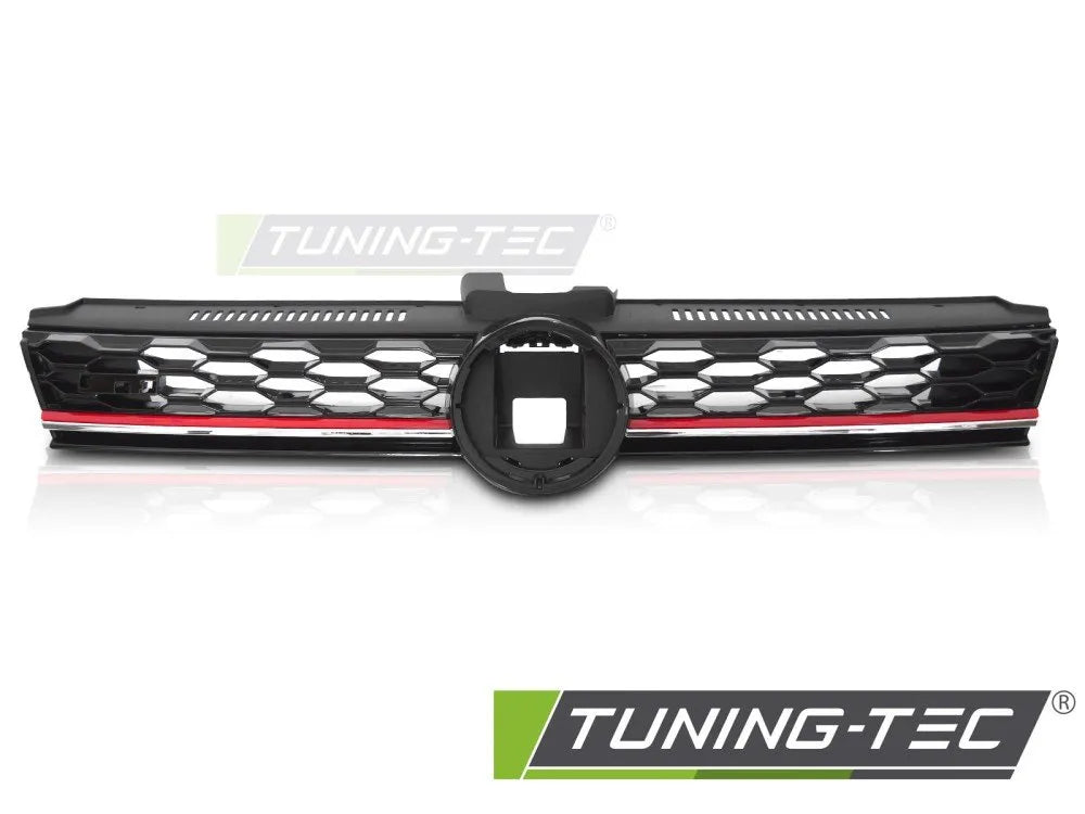 Grila SPORT ACC GLOSSY BLACK/RED pentru VW GOLF 7 17-19 - GRVW38