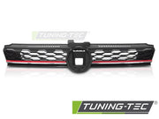 Grila SPORT ACC GLOSSY BLACK/RED pentru VW GOLF 7 17-19 - GRVW38