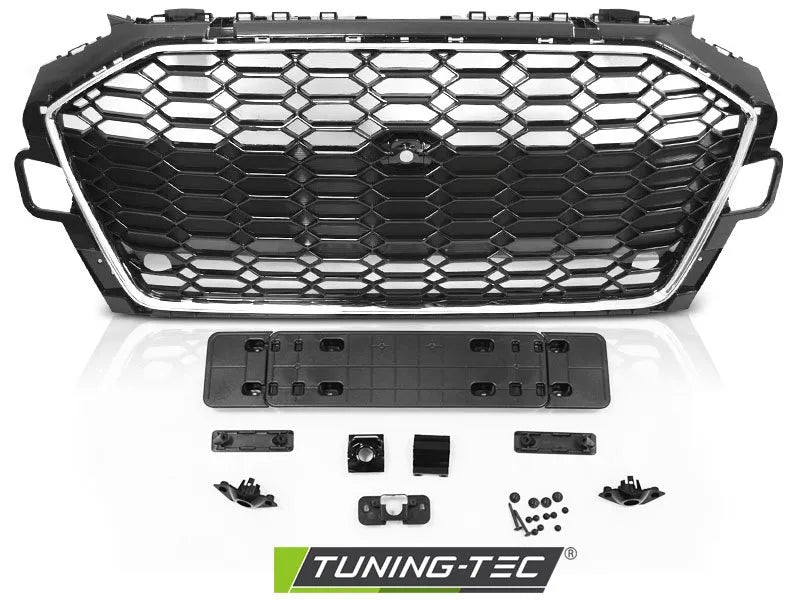 Grila SPORT CHROME BLACK PDC pentru AUDI A4 B9 20- - GRAU79