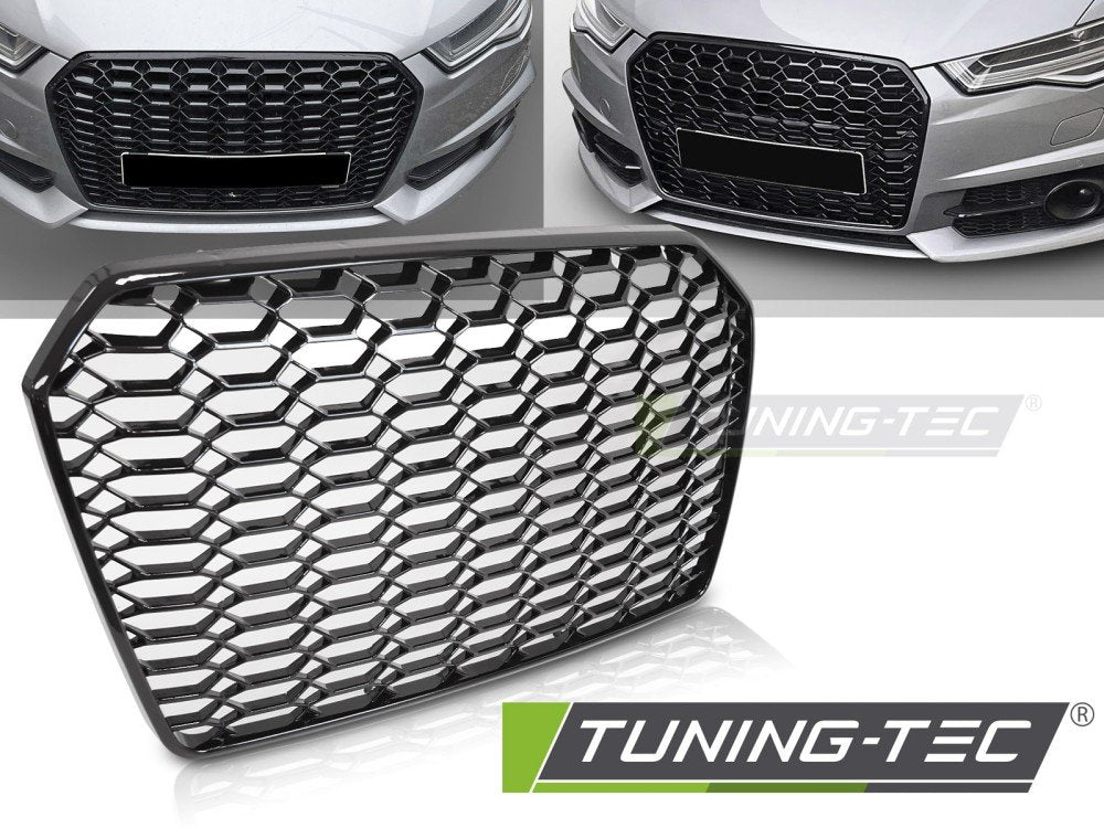 Grila SPORT GLOSSY BLACK pentru AUDI A6 C7 11-14 - GRAU87