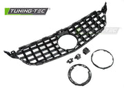 Grila SPORT NEGRU CROM pentru MERCEDES W205 14-21 / S205 14-21 / ... - GRME71