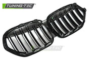 Grila SPORT NEGRU LUCIOS DOUBLE BAR pentru BMW X1 F48 LCI 20-22 - GRBMU6