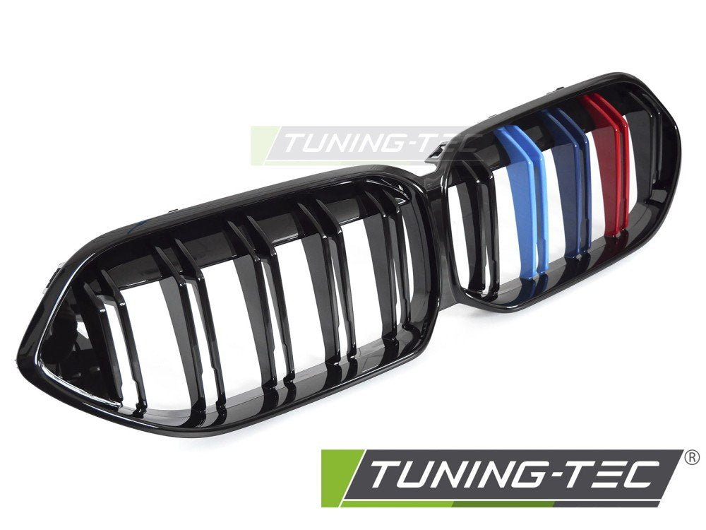 Grila SPORT NEGRU LUCIOS TRI-COLOUR DOUBLE BAR pentru BMW F44 19-24 - GRBMP9